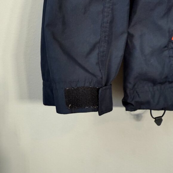 Nike Full Zip Windbreaker Track Jacket Mens Large Navy Orange Activewear Outdoor - Picture 8 of 15